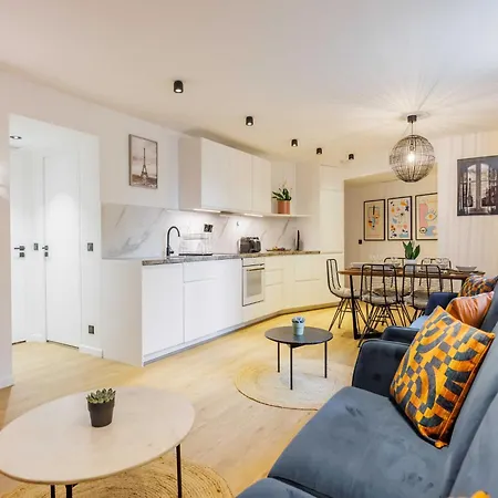 Lovely - 3br 6p - Canal St Martin Apartament Paryż